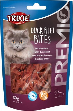 Ласощі Trixie Premio Duck Filet Bites для котів сушене філе качки 50 г