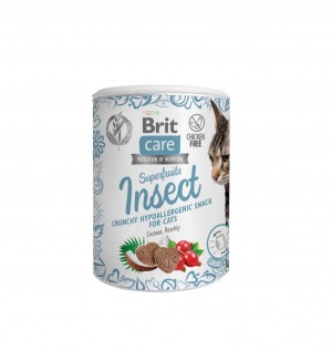 ������ ��� ���� Brit Care Cat Snack Superfruits Insect ������, 100 �