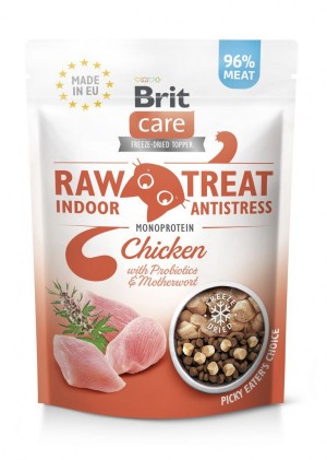 ������ ��� ���� Brit Raw Treat Indoor & Antistress Freeze-dried � ������, 40 �