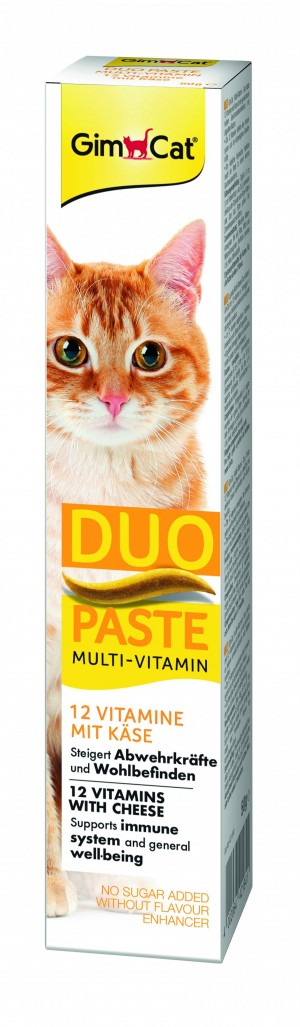 ����� ��� ���� GimCat DUO PASTE Multi-vitamin 12 vitamins with cheese 12 ������� �� ���, 50 �