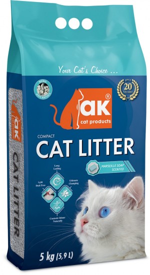 ���������� ������������  AKCAT COMPACT CAT LITTER 5 KG (5,9L) (��������� ����)