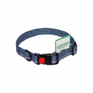 Нашийник 20мм (30-40) MILANGE одинарний з фастексом, синій, Lucky Pet