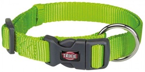 Нашийник Trixie Premium для собак, нейлон, S–M: 30–45 см/15 мм, яскраво-зелений