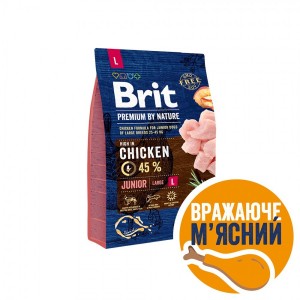 ����� ���� Brit Premium Dog Junior L ��� ������� �� ������ ������� ����, � ������, 3 ��