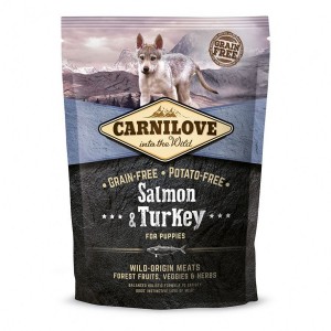 Сухий корм Carnilove Salmon & Turkey для цуценят всіх порід, лосось та індичка, 1,5 кг