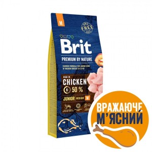 ����� ���� Brit Premium Dog Junior M ��� ������� �� ������ �������� ����, � ������, 15 ��