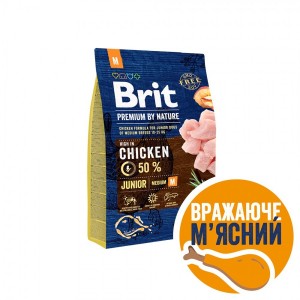 ����� ���� Brit Premium Dog Junior M ��� ������� �� ������ �������� ����, � ������, 3 ��