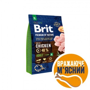 ����� ���� Brit Premium Dog Adult XL ��� �������� ����� ���������� ����, � ������, 3 ��