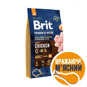   Brit Premium Dog Adult M     ,  , 8 