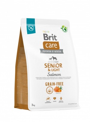 ����� ���� Brit Care Dog Grain-free Senior & Light ��� �������� �����, ����������� � �������, 3 ��