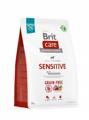 ����� ���� Brit Care Dog Grain-free Sensitive ��� ����� � �������� ����������, ����������� � ��������, 3 ��