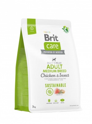 ����� ���� Brit Care Dog Sustainable Adult Medium Breed ��� ����� �������� ����, � ������ �� ��������, 3 ��
