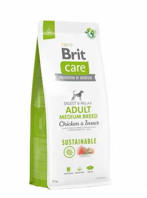 ����� ���� Brit Care Dog Sustainable Adult Medium Breed ��� ����� �������� ����, � ������ �� ��������, 12 ��