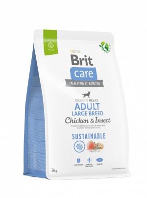 ����� ���� Brit Care Dog Sustainable Adult Large Breed ��� ����� ������� ����, � ������ �� ��������, 3 ��