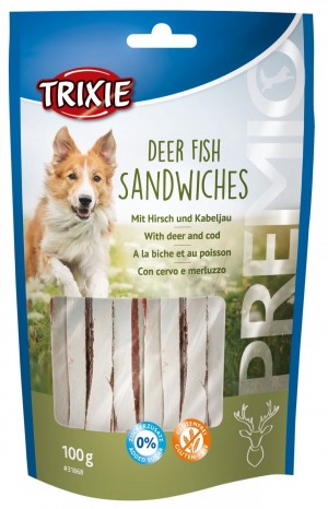 Ласощі Trixie Premio Deer Fish Sandwiches для собак з оленем і рибою 100 г