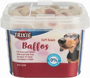 Ласощі Trixie Soft Snack Baffos для собак з яловичиною відро 140 г