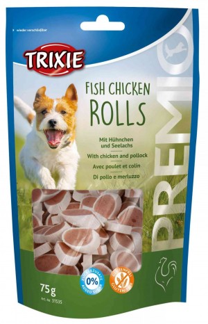 ������ Trixie Premio Fish Chicken Rolls ��� ����� ���� � ������ �� ������� 75 �