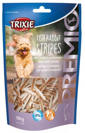Ласощі Trixie Premio Fish Rabbit Stripes для собак снеки з рибою та кроликом 100 г
