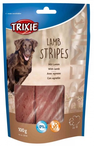 Ласощі Trixie Premio Lamb Stripes для собак полоски з ягням 100 г
