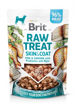 ������ ��� ����� Brit Raw Treat freeze-dried Skin and Coat ��� ���� �� �����, ���� � �����, 40 �