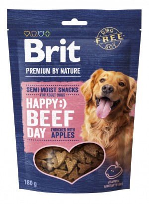 ������ ��� c���� Brit Premium Semi-moist Snacks Beef with Apples ��������� � ���������� � �������� 180 �