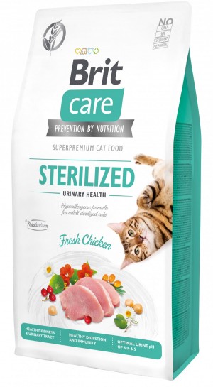 ����� ���� Brit Care Cat GF Sterilized Urinary Health ��� ������������� ����, � ������, 7 ��