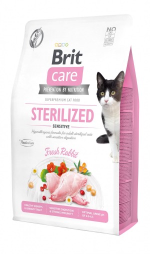 ����� ���� Brit Care Cat GF Sterilized Sensitive ��� ������������� ���� � �������� ����������, � ��������, 2 ��