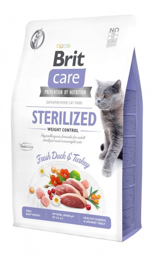 ����� ���� Brit Care Cat GF Sterilized Weight Control ��� ������������� ���� � �������� �����, ����� �� �������, 2 ��