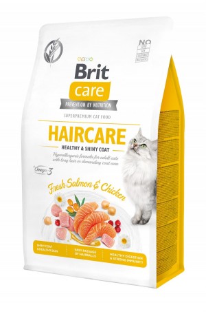 ����� ���� Brit Care Cat GF Haircare Healthy & Shiny Coat ��� ����, ������ �� ����� � ������, ������ �� �����, 400 �