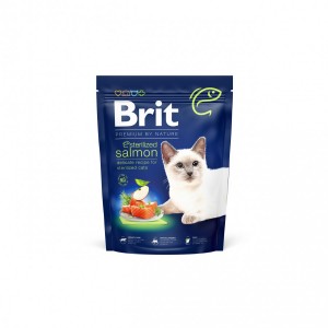 ����� ���� Brit Premium Cat by Nature Sterilized Salmon ��� ������������� ����, � �������, 300 �