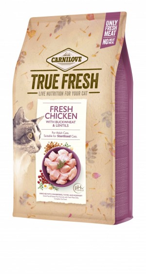 ����� ���� Carnilove True Fresh Cat ��� ��� �������� ����, � ������, 4,8 ��