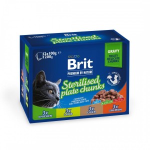 ������� ���� Brit Premium Cat ���� ������ ������ ������ ��� ������������� ����, ����� 4 �����, 100 � � 12 ��