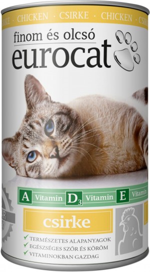Корм вологий EuroCat Poultry для котів шматочки в желе з птицею 415 г
