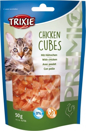 Ласощі Trixie Premio Chicken Cubes для котів кубики з куркою 50 г