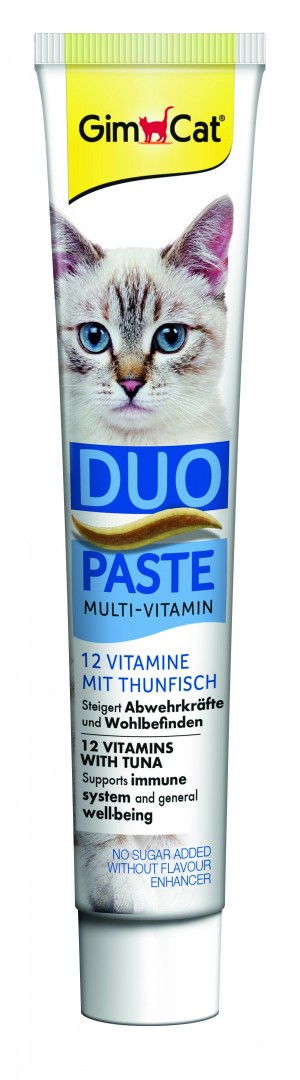 ����� ��� ���� GimCat DUO PASTE Multi-vitamin 12 vitamins with tuna 12 ������� �� ������, 50 �