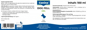 ³����� Canina Dog Fell Gel ��� ����� � ���������� �����, ����� + ����, 100 ��