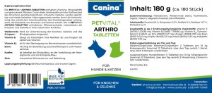 ³����� Canina Petvital Arthro-Tabl. ��� ����� �� ����, ��� ���������� �������, 180 � (180 ����)