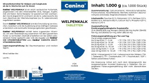 ³����� Canina Welpenkalk ��� ������� 1000 � (1000 ����)