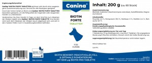 ³����� Canina Biotin Forte Tabletten ��� �����, ����������� ���� ��� �����, 200 � (60 ����)
