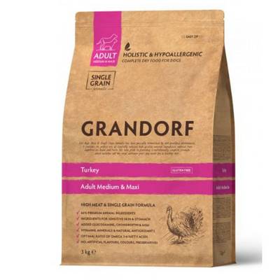 Grandorf DOG ADULT MEDIUM & MAXI Turkey         10
