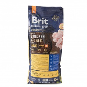   Brit Premium Dog Adult M     ,  , 15 