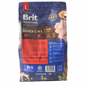   Brit Premium Dog Adult L     ,  , 3 