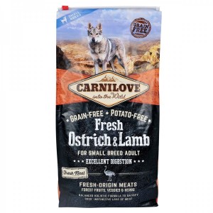 ����� ���� Carnilove Fresh Ostrich & Lamb ��� �������� ����� ������ ����, ���� �� ������, 6 ��