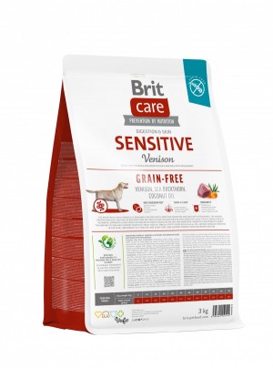 ����� ���� Brit Care Dog Grain-free Sensitive ��� ����� � �������� ����������, ����������� � ��������, 3 ��