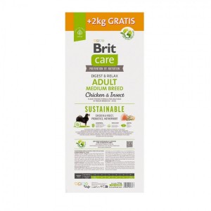 ���� Brit Care Dog Sustainable Adult Medium Breed ��� ����� �������� ����, � ������ �� ��������, 12+2 ��