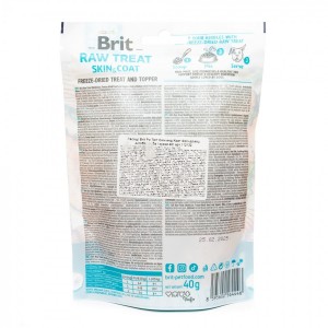 ������ ��� ����� Brit Raw Treat freeze-dried Skin and Coat ��� ���� �� �����, ���� � �����, 40 �