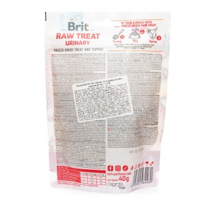 ������ ��� ����� Brit Raw Treat freeze-dried Urinary ��� ������������ �������'��� �������, �������, 40 �