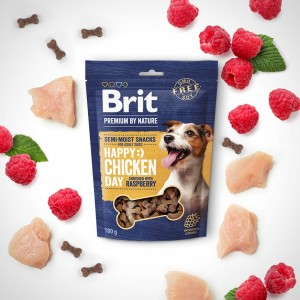 ������ ��� c���� Brit Premium Semi-moist Snacks Chicken with Raspberry ��������� � ������ � ������� 180 �