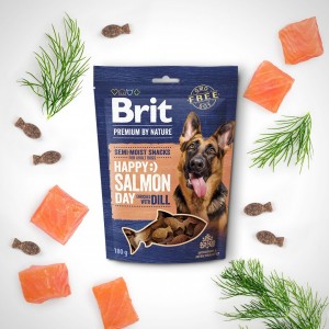 ������ ��� c���� Brit Premium Semi-moist Snacks Salmon with Dill ��������� � ������� � ������ 180 �
