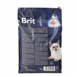 ����� ���� Brit Premium Cat by Nature Sterilized Lamb ��� ������������� ����, � �����, 8 ��
